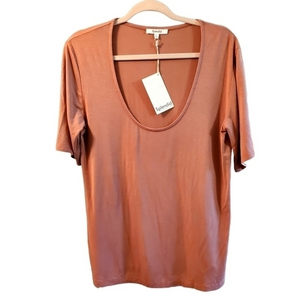New Splendid Rust Soft Stretchy‎ Viscose Top Small NWT
